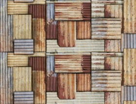 Tapetai Rusty tin