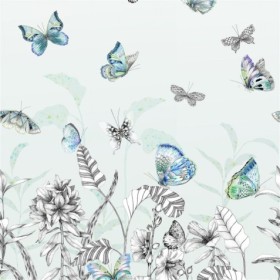 Tapetai Papillons eau de nil