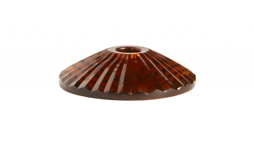 Žvakidė Dark Amber glass Žvakidė Dark Amber glass