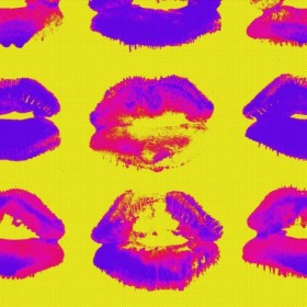 Tapetai Neon kiss