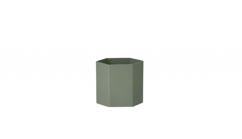 Vazonas Hexagon Dusty green large Vazonas Hexagon Dusty green large