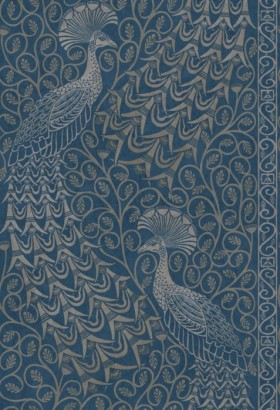 Tapetai Pavo parade Blue