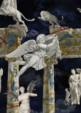 Tapetai Tales of mythology Grey