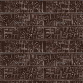 Tapetai Bushoong kuba Brown