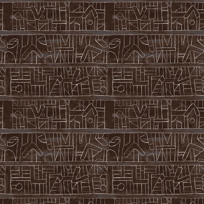 Tapetai Bushoong kuba Brown Tapetai Bushoong kuba Brown