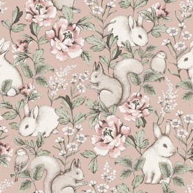Tapetai Magic forest Pink