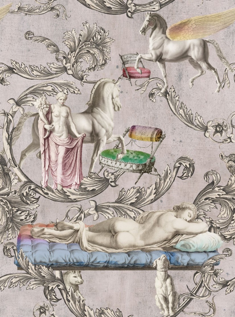 Tapetai Sleeping beauty Grey Tapetai Sleeping beauty Grey