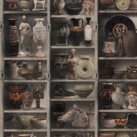 Tapetai Greek pottery Brown