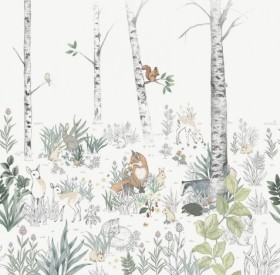 Tapetai Magic forest mural