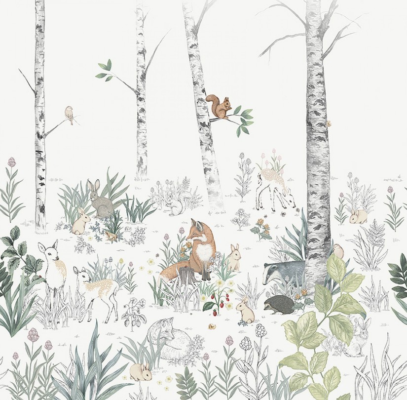 Tapetai Magic forest mural Tapetai Magic forest mural