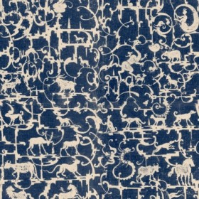 Tapetai Royal hunting Blue