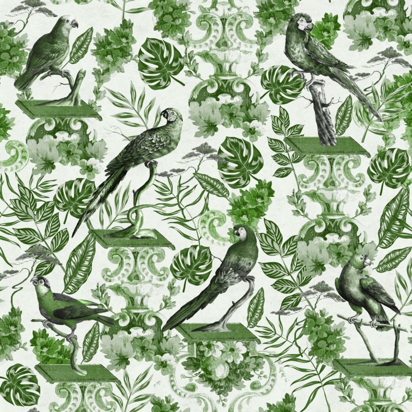 Tapetai La voliere Green Tapetai La voliere Green