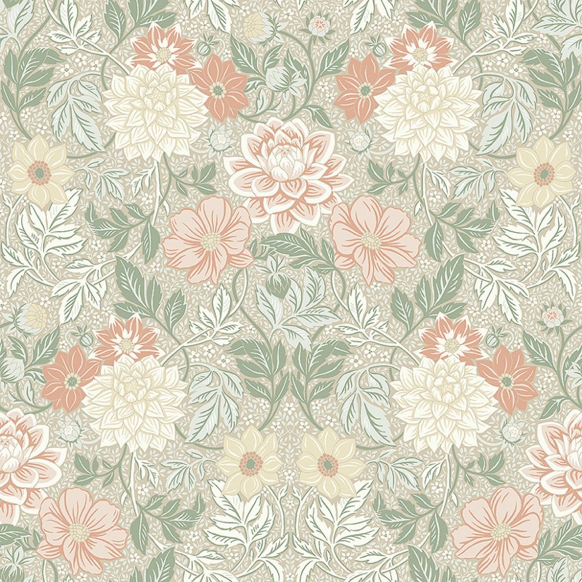 Tapetai Dahlia garden Beige Tapetai Dahlia garden Beige