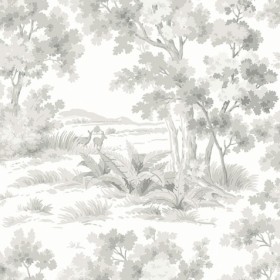 Tapetai Countryside morning Grey