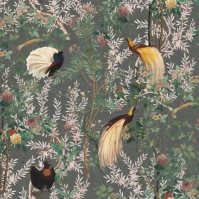 Tapetai Royal garden Grey