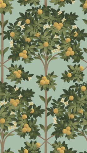 Tapetai Orange blossom Green