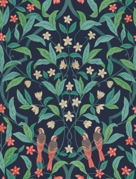 Tapetai Jasmine & Serin symphony Blue