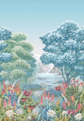 Tapetai Elysium Mural Aqua