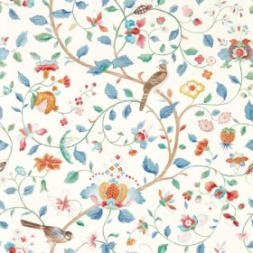 Tapetai Arila's Garden Indigo/Red