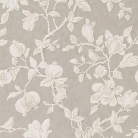 Tapetai Magnolia & Pomegranate Silver Linen