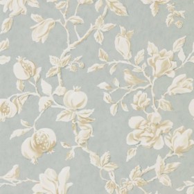 Tapetai Magnolia & Pomegranate Grey Blue