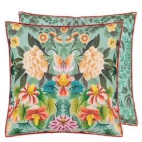 Pagalvė Ikebana Damask Aqua 50x50cm