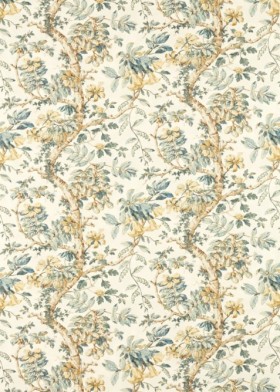 Audinys Arcadian Thames  Coromandel Print Stockholm Blue
