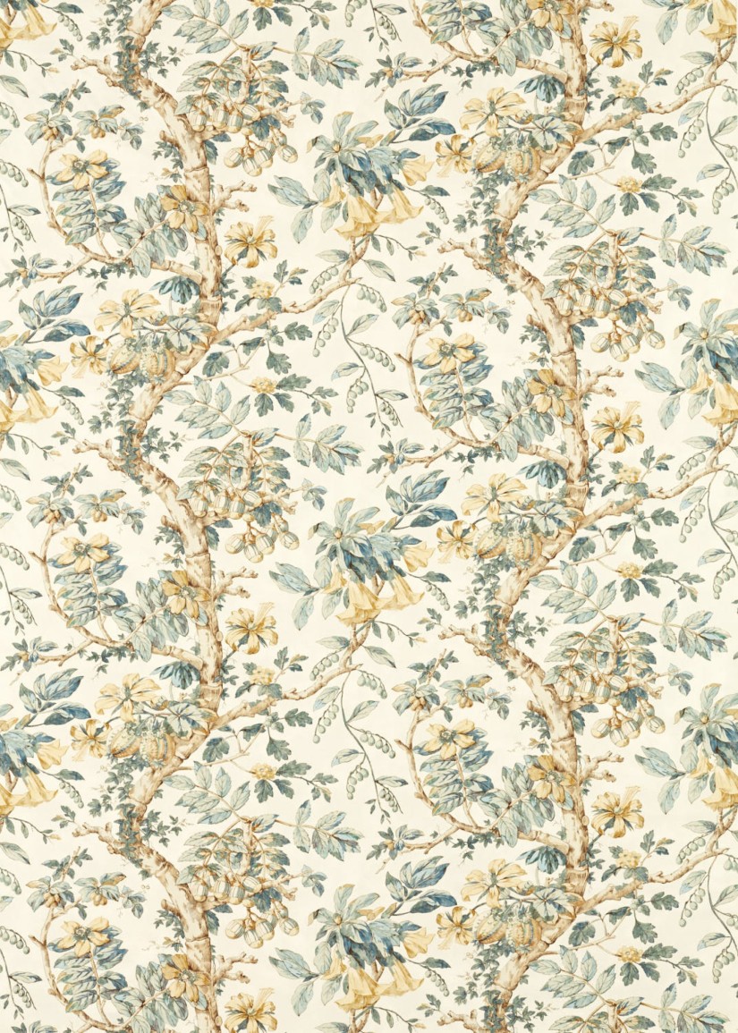 Audinys Arcadian Thames  Coromandel Print Stockholm Blue Audinys Arcadian Thames  Coromandel Print Stockholm Blue