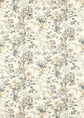 Audinys Arcadian Thames Coromandel Print Empire Grey