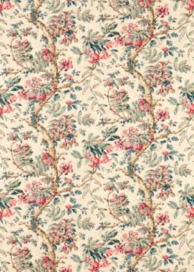Audinys Arcadian Thames Coromandel Print Empire Indigo