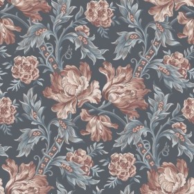 Tapetai  Amelia Indigo Blue