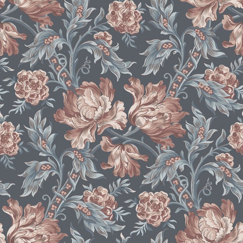 Tapetai  Amelia Indigo Blue Tapetai  Amelia Indigo Blue