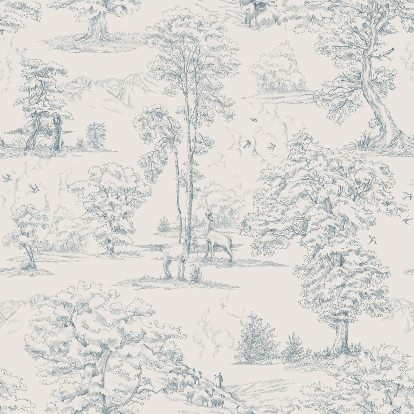 Tapetai  Montfort Indigo Blue Tapetai  Montfort Indigo Blue