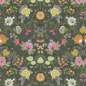 Audinys Brocart Decoratif Velours Olive