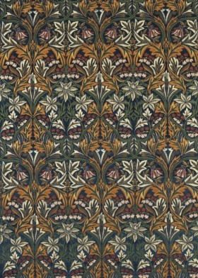 Audinys Bluebell Embroidery Sussex Indigo/Russet