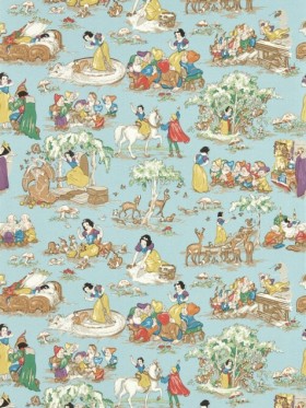 Tapetai Snow White Puddle Blue