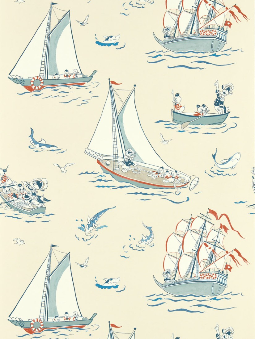 Tapetai Donald Duck- Nautical Sea Salt Tapetai Donald Duck- Nautical Sea Salt