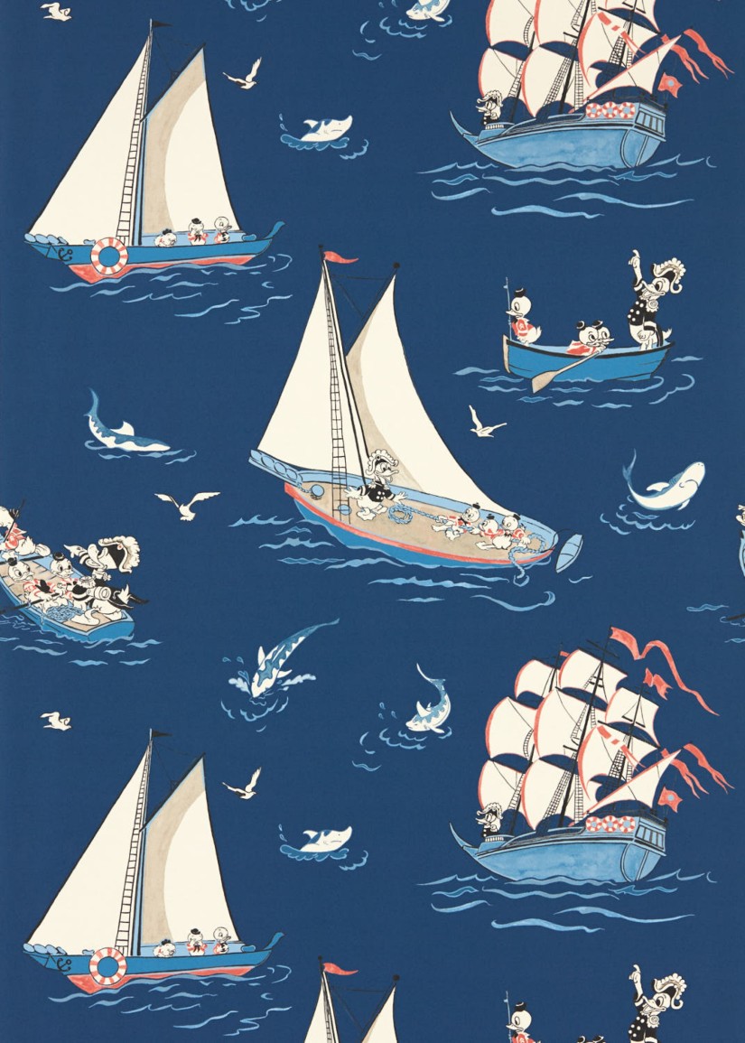 Tapetai Donald Duck- Nautical Night Fishing Tapetai Donald Duck- Nautical Night Fishing