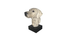 Resin dog head bookend