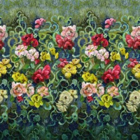 Tapetai Tapestry Flower Green