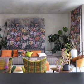 Tapetai Tapestry Flower Damson Tapetai Tapestry Flower Damson