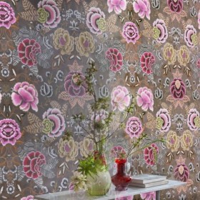 Tapetai Rose de Damas Cranberry Tapetai Rose de Damas Cranberry
