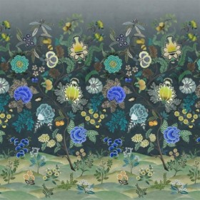 Tapetai Brocart Decoratif Indigo