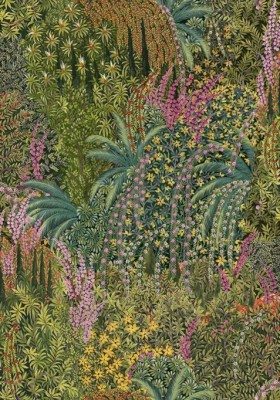 Tapetai Cascade Leaf Green