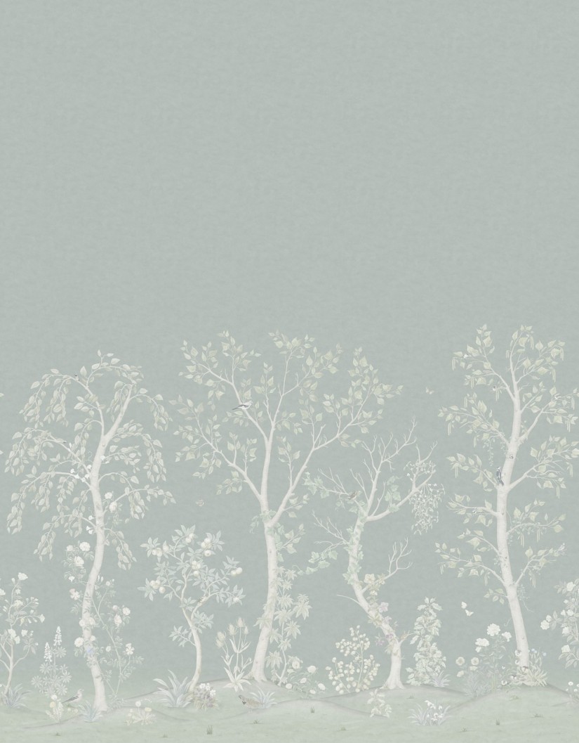 Tapetai Seasonal Woods Sage Silk Tapetai Seasonal Woods Sage Silk