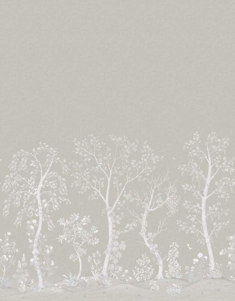 Tapetai Seasonal Woods Platinum Silk Tapetai Seasonal Woods Platinum Silk