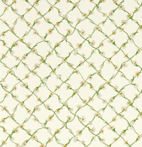 Tapetai Daisy Trellis Emerald/Pearl