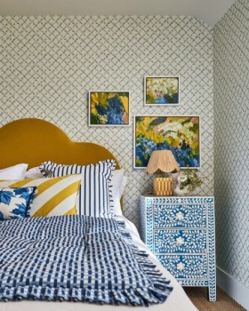 Tapetai Daisy Trellis Lapis/ Pearl Tapetai Daisy Trellis Lapis/ Pearl