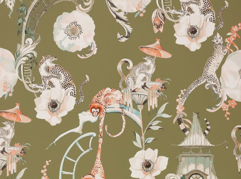 Tapetai Euphoria Somerset Green Tapetai Euphoria Somerset Green