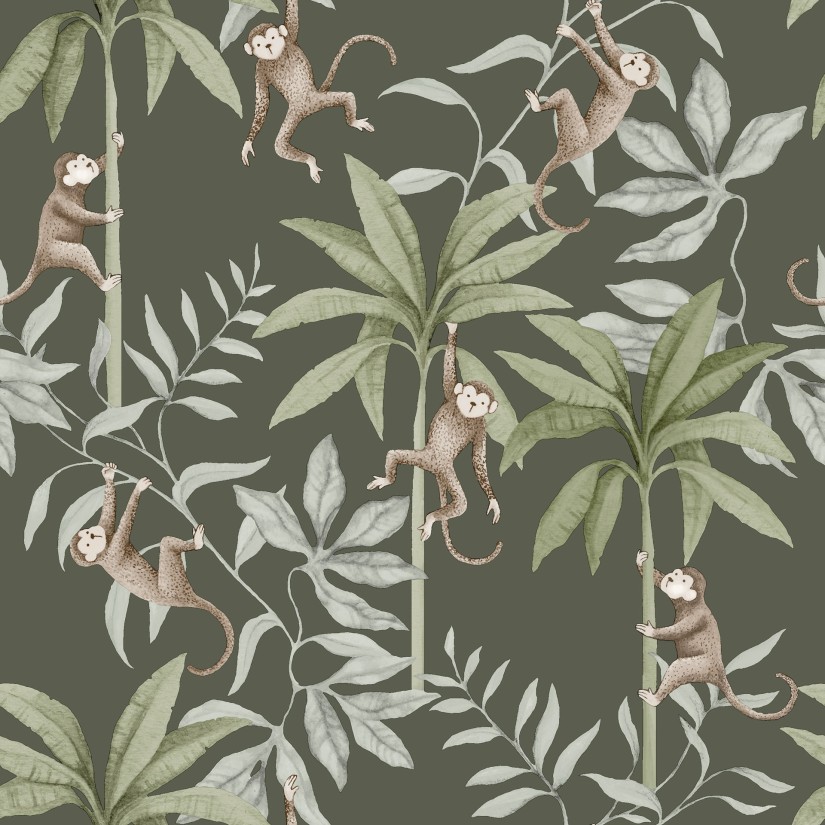 Tapetai Jungle Friends Tapetai Jungle Friends